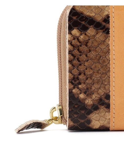 IL BISONTE 2025春夏限定 スネークシリーズ 長財布(ブラウン) IL BISONTE 財布 / WALLET SNAKE PRINT 2025 SPRING SUMMER