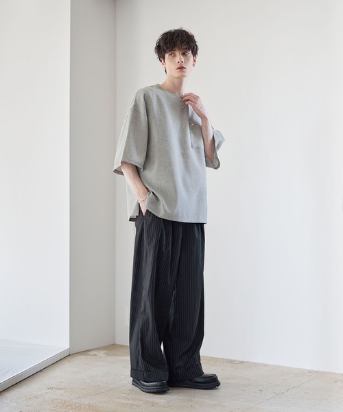 tシャツ クルーネックプルオーバー レディース tシャツ テックキャンバスクルーネックプルオーバー メンズ