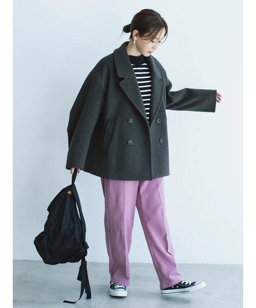 「Samansa Mos2 blue」 テーラードジャケット F ベージュ レディース_画像2