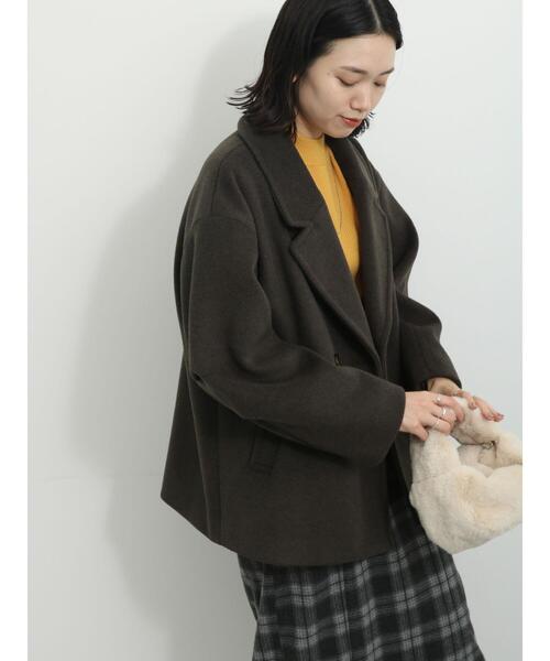 「Samansa Mos2 blue」 テーラードジャケット F ベージュ レディース_画像7