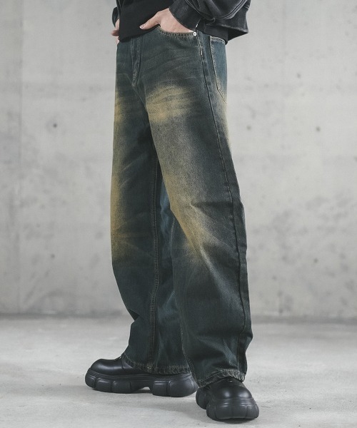 Shoowtime（ショウタイム） ジーンズ Vintage Wash Curve Wide Denim