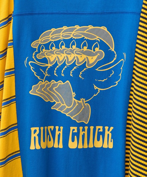 Candy Stripper tシャツ RUSH CHICK BORDER SWICHED トップス