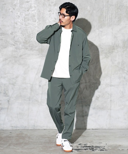 JIGGYS SHOP（ジギーズショップ） シャツ ポリエステルタフタ スナップ