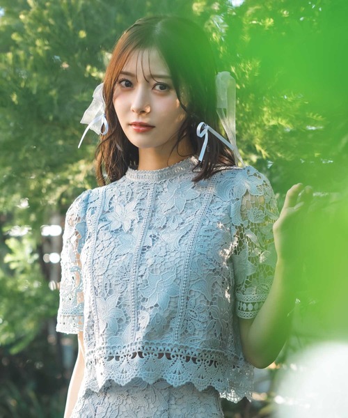 「Noela」 半袖ブラウス X-SMALL ブルー レディース