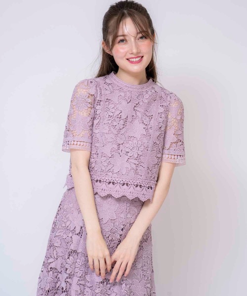 「Noela」 半袖ブラウス フリー ボルドー レディース 袖スリットブラウス | シャツ・ブラウス | Noela OFFICIAL WEB STORE