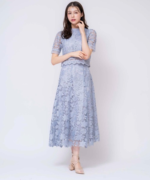 「INella」 半袖ブラウス FREE ブルー レディース Noela 「Noela」 半袖ブラウス X-SMALL ブルー レディース