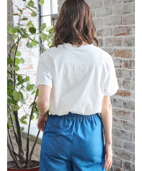 トップス Tシャツ プリント コットン 吸水速乾 フォトT 30代 40代 大人カジュアル 春夏 レディース　Hunch　機能性転写プリントTシャツ メール便可/ma3 bjjtz842a.jpg