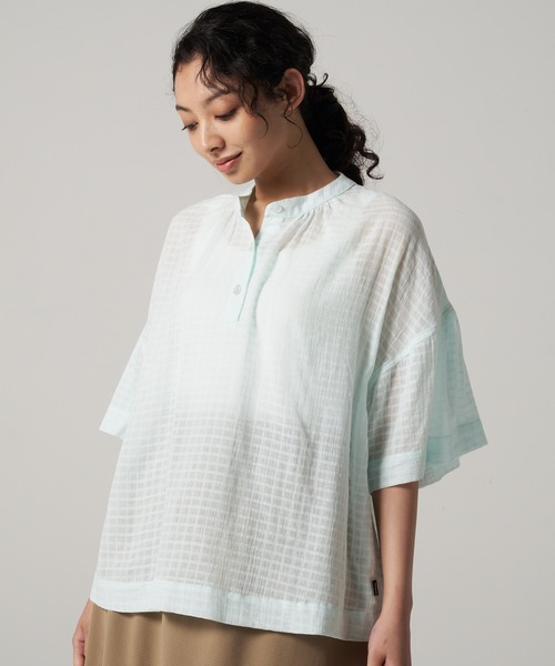 Eddie Bauer（エディーバウアー） ブラウス シャツ 半袖 プレイド