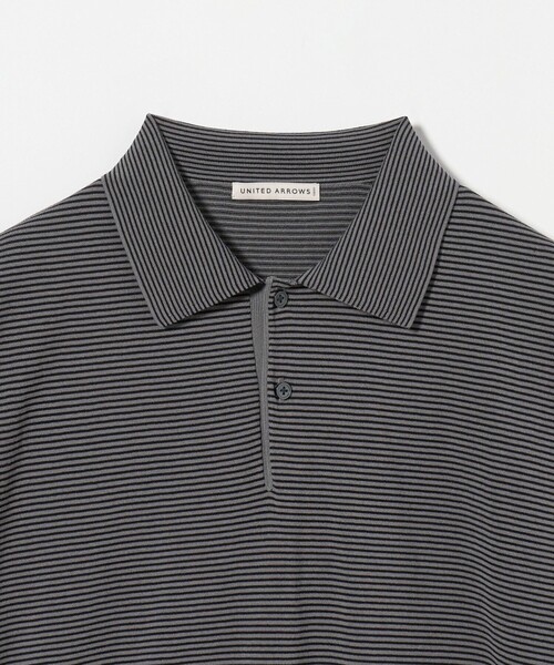 UNITED ARROWS ポロシャツ ショートスリーブ ボーダー ニット