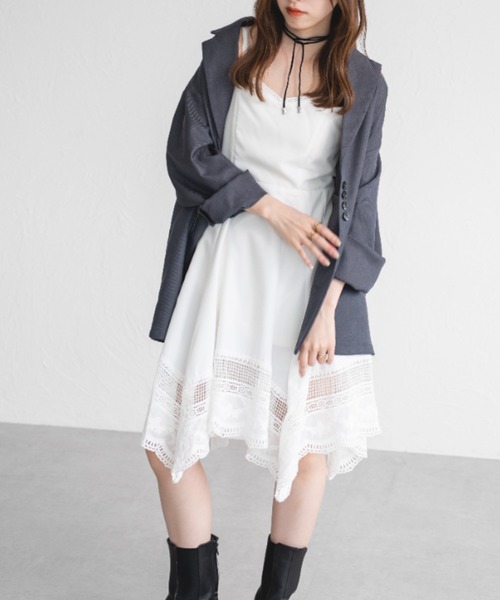 【大人気】Elie Tahari ★ コットン レース ヘム ワンピース 大人気】Elie Tahari ☆ コットン レース ヘム ワンピース