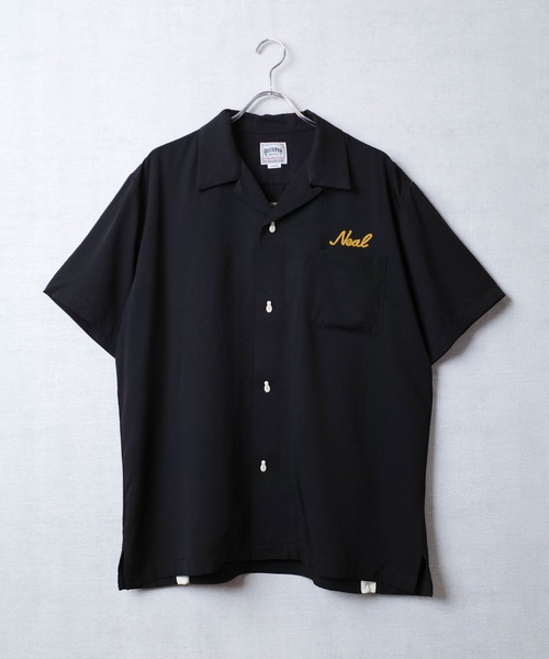 ヒューストン　MILWAUKEE ボーリングシャツ XL HOUSTON ヒューストン ボーリングシャツ 長袖 チェーンステッチ