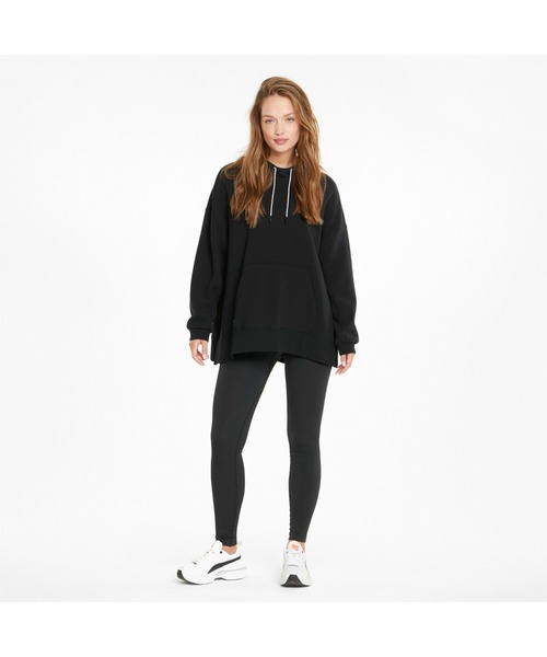 「PUMA」 プルオーバーパーカー SMALL ブラック レディース_画像8