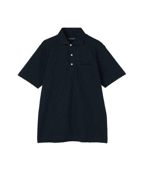 BRICK HOUSE by TOKYO SHIRT ポロシャツ 半袖 ビズポロ 幾何学模様ジャ