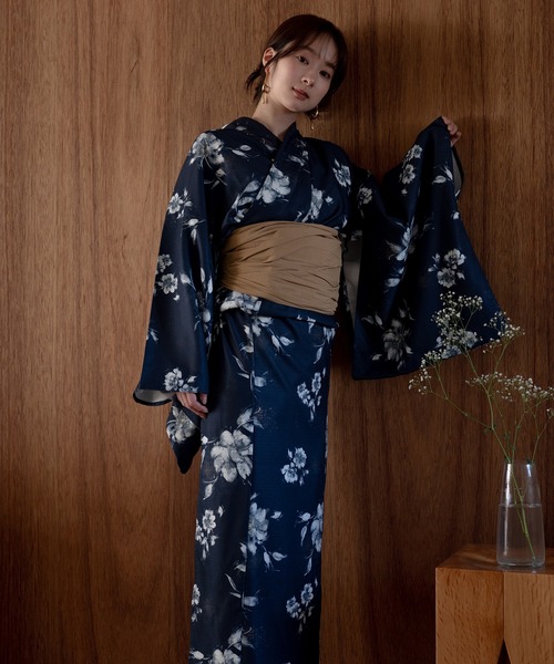 mideal（マイディール） 浴衣 original floral pattern yukata