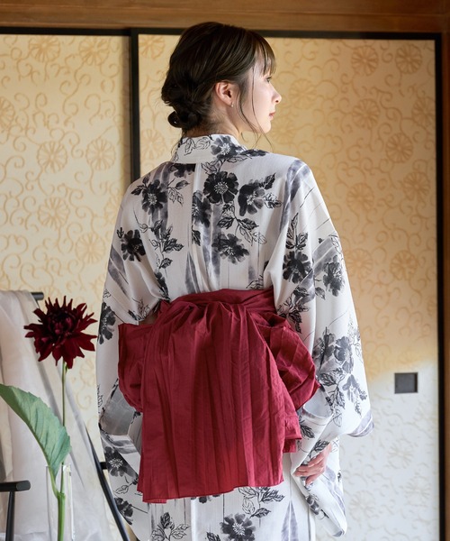 mideal 浴衣 original floral pattern yukata / オリジナル花柄