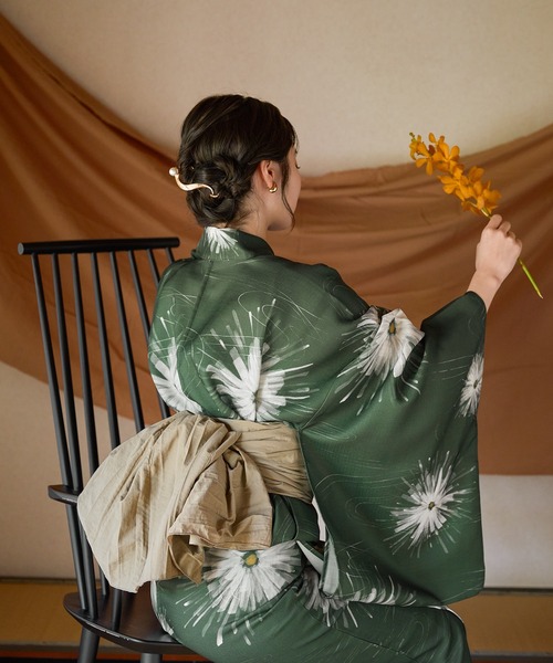 【mideal】浴衣 mideal 浴衣 original floral pattern yukata / オリジナル花柄