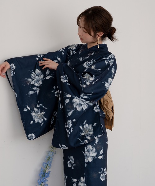 mideal（マイディール） 浴衣 original floral pattern yukata