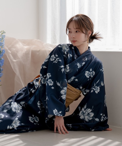 mideal（マイディール） 浴衣 original floral pattern yukata