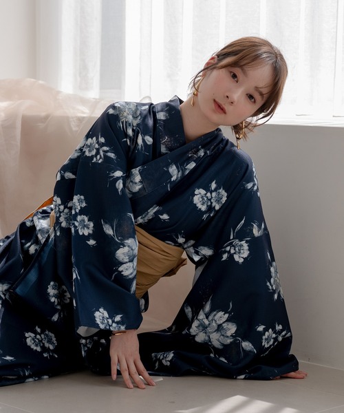 mideal（マイディール） 浴衣 original floral pattern yukata