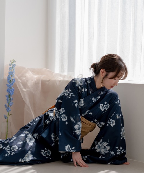 mideal（マイディール） 浴衣 original floral pattern yukata