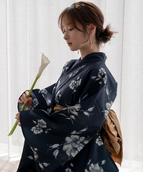 mideal（マイディール） 浴衣 original floral pattern yukata