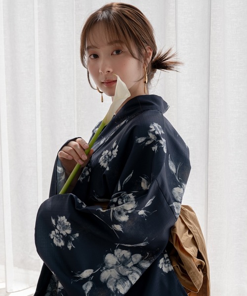 mideal（マイディール） 浴衣 original floral pattern yukata