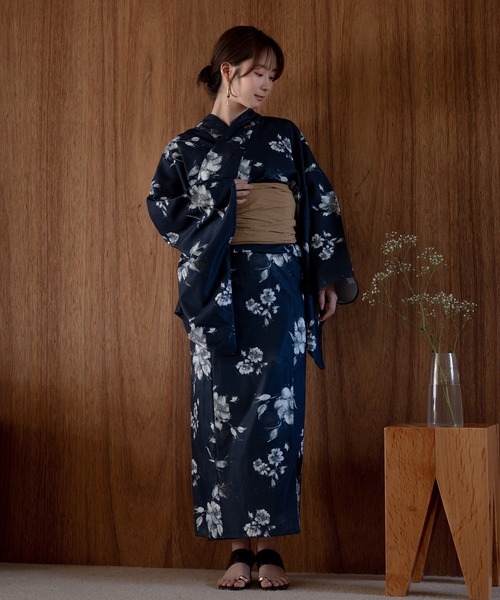 mideal（マイディール） 浴衣 original floral pattern yukata
