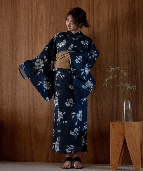 mideal（マイディール） 浴衣 original floral pattern yukata