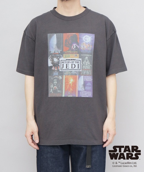 Goodwear（グッドウェア） tシャツ STAR WARS 古着風 両面 コラージュ
