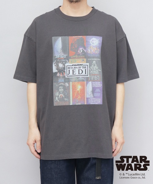 Goodwear（グッドウェア） tシャツ STAR WARS 古着風 両面 コラージュ