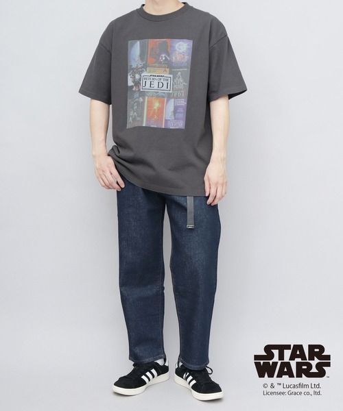 Goodwear（グッドウェア） tシャツ STAR WARS 古着風 両面 コラージュ 