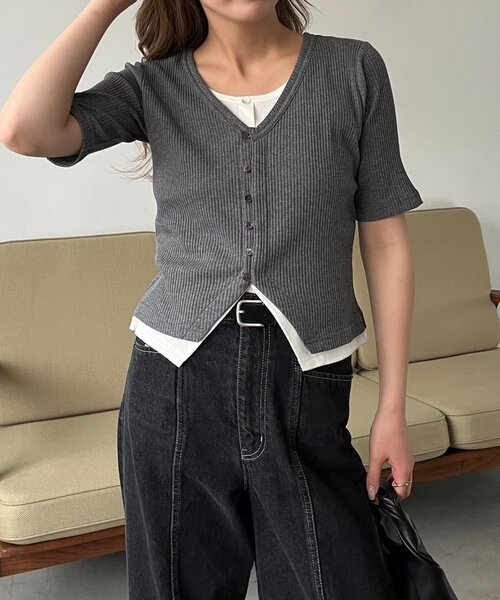 CAPRICIEUX LE'MAGE（カプリシューレマージュ） tシャツ カーディガン