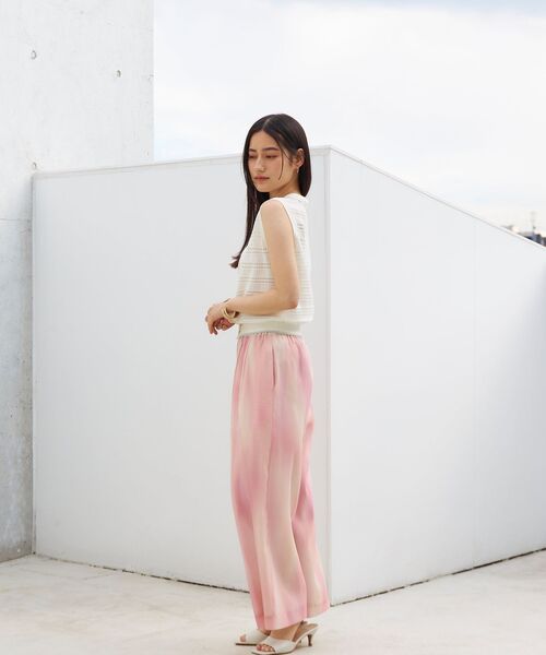 パンツ グラデーションマーブルイージーパンツ 「低身長・小柄女性」 レディース_11