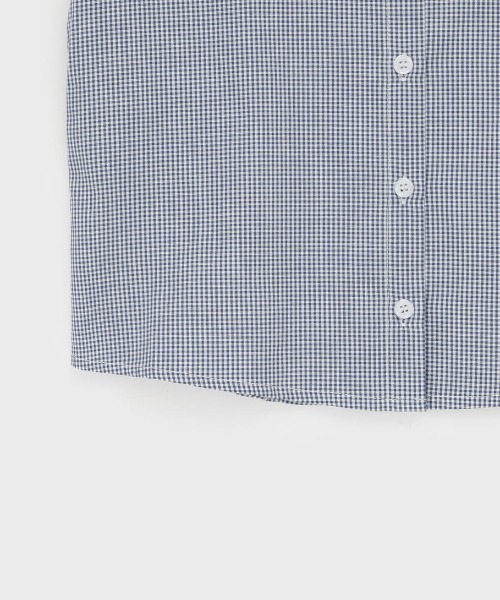 ブラウス シャツ 「MADE」 バウレンチェック半袖シャツ レディース BLACKUP ブラウス シャツ 「MADE」 バウレンチェック半袖シャツ