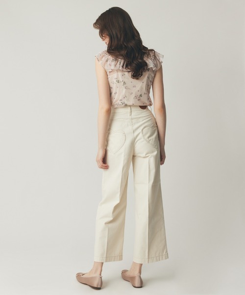 DEICY（デイシー） ブラウス シャツ シアーシフォンフラワーブラウス