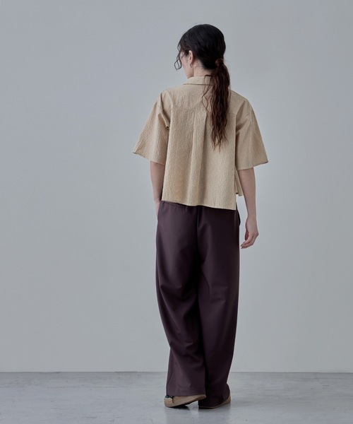 ブラウス シャツ 「洗える」アセVisシャドーギンガム タック ブラウス レディース 洗える】アセVisギンガム シャツ ブラウス / J.PRESS LADIES