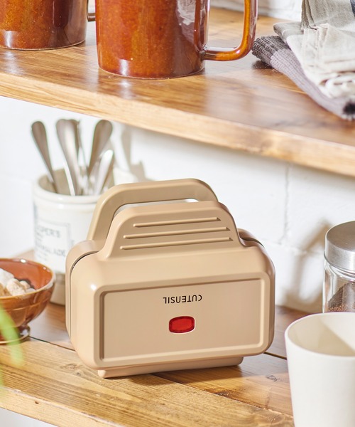その他 kitchen sofvi CUTIE mini Toffy 「CUTENSIL/キューテンシル」ハーフホットサンドメーカー