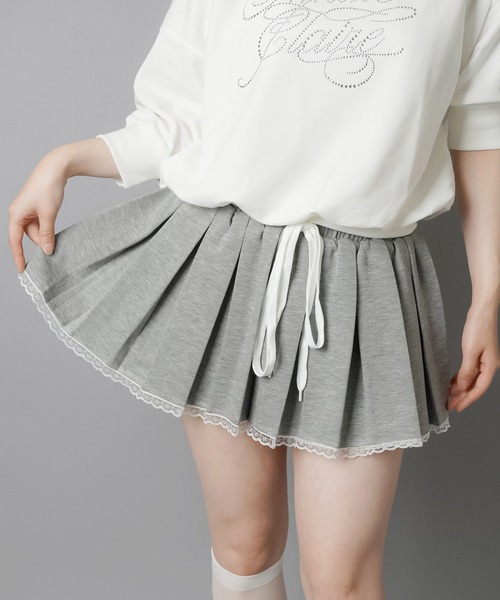 JUN and ROPE グレー スウェットスカート インナー付き Mサイズ JUN and ROPE グレー スウェットスカート インナー付き Mサイズ