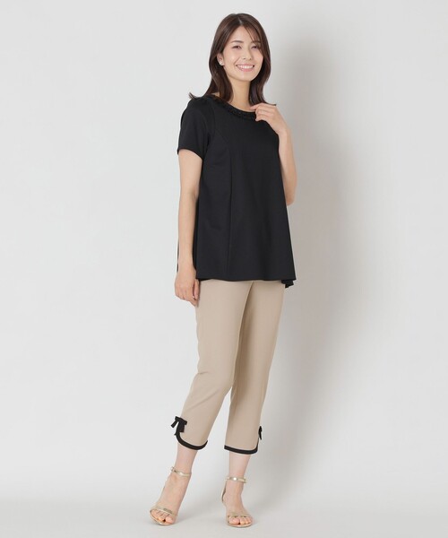 TO BE CHIC（トゥー ビー シック） tシャツ 半袖 タックリボン