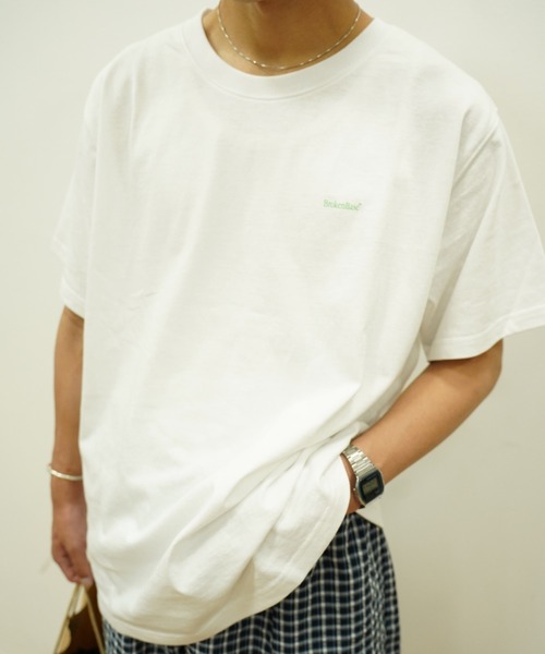 「BROKEN BASE」 半袖Tシャツ MEDIUM ホワイト メンズ