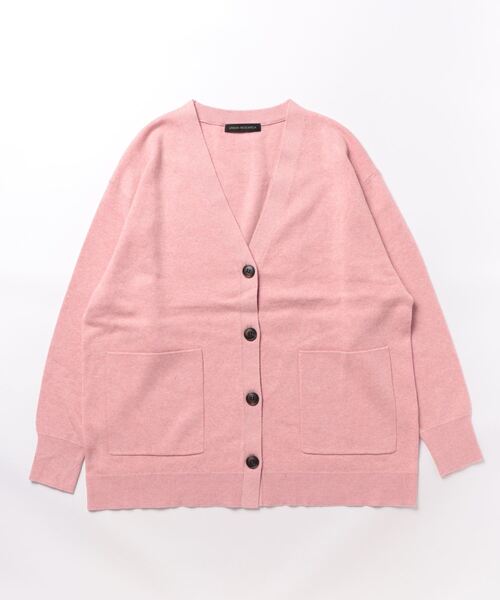 「URBAN RESEARCH」 ニットカーディガン 36 ピンク レディース