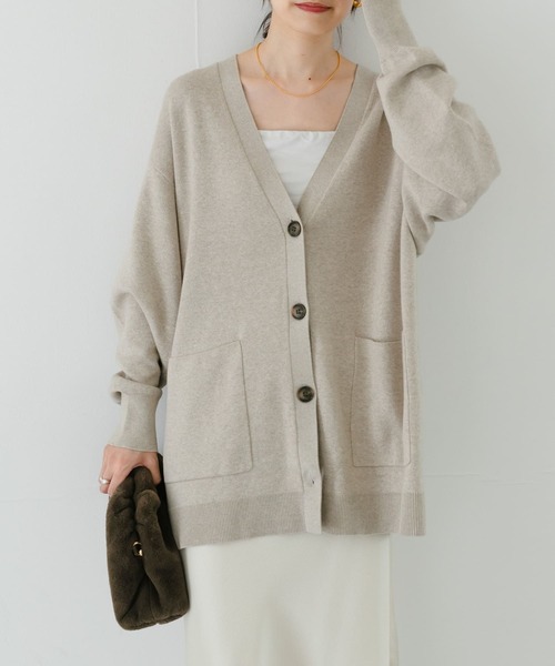 「URBAN RESEARCH」 ニットカーディガン 36 ピンク レディース