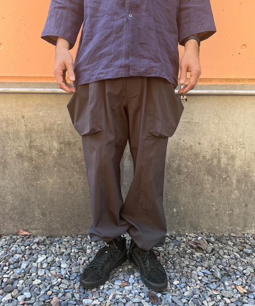 TROVE 21SS「HOUI WRAP PANTS」3 ネイビー ラップパンツ TROVE 21SS「HOUI WRAP PANTS」3 ネイビー ラップパンツ TROVE