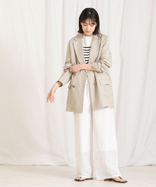 「Gready Brilliant」 「favori」テーラードジャケット FREE ライトベージュ レディース_画像4