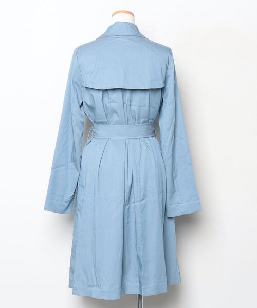 「KATHARINE ROSS」 トレンチコート MEDIUM ブルー レディース_画像2