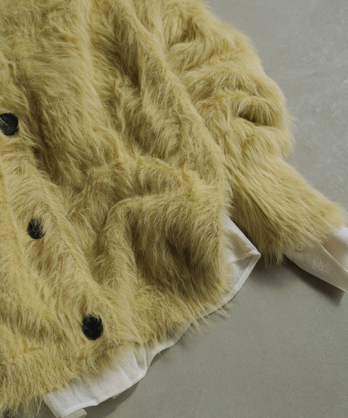 emi様 アダムエロペ モヘヤ カーディガン Ｖネックニット ADAM ET ROPE'（アダムエロペ） カーディガン 「WEB限定」ダブルモヘヤ