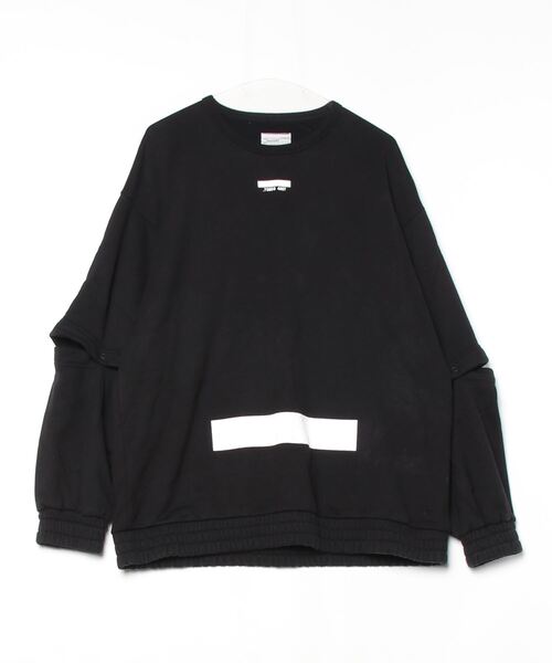 SHAREEF（シャリーフ） スウェットカットソー 2 ブラック メンズ