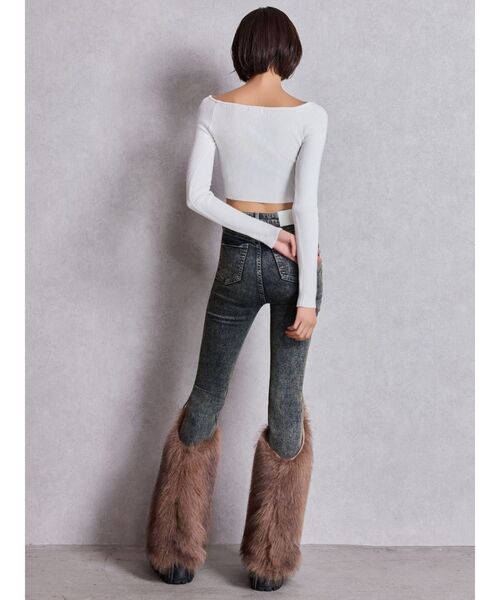 GYDA（ジェイダ） ジーンズ デニム デニムパンツ ハイウエスト LEG