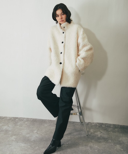 SMILE ORCHID（スマイルオーキッド） ムートンコート ボアコート 毛100