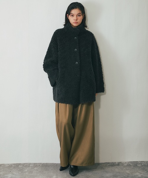 SMILE ORCHID（スマイルオーキッド） ムートンコート ボアコート 毛100